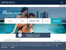 Tablet Screenshot of hotelsbplazaeuropa.com